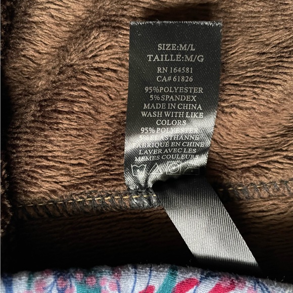 Just Cozy Faux Fur-Lined Unicorn Leggings Size Medium - Picture 6 of 6